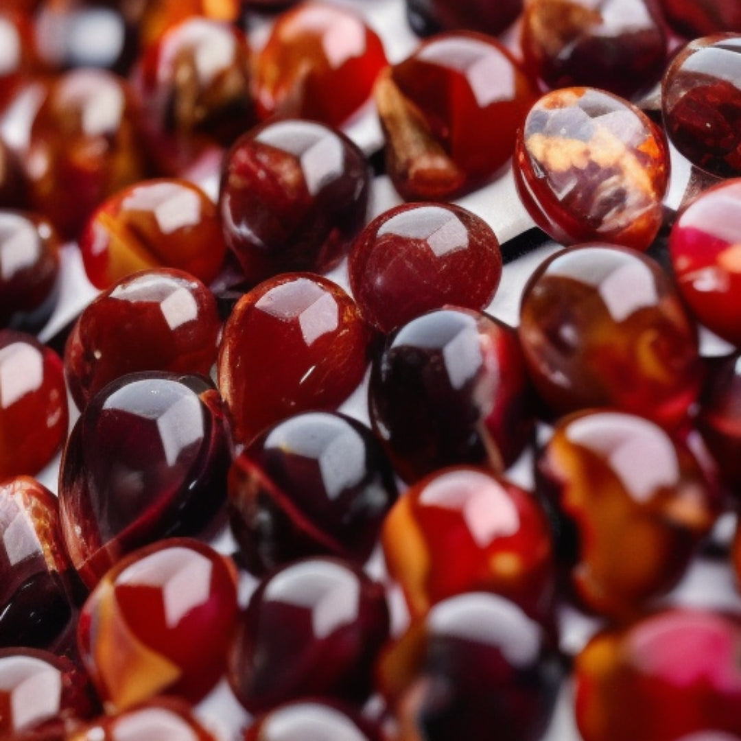 The Beloved Misbaha: Aqeeq and Ebony - 99 Beads, 8mm