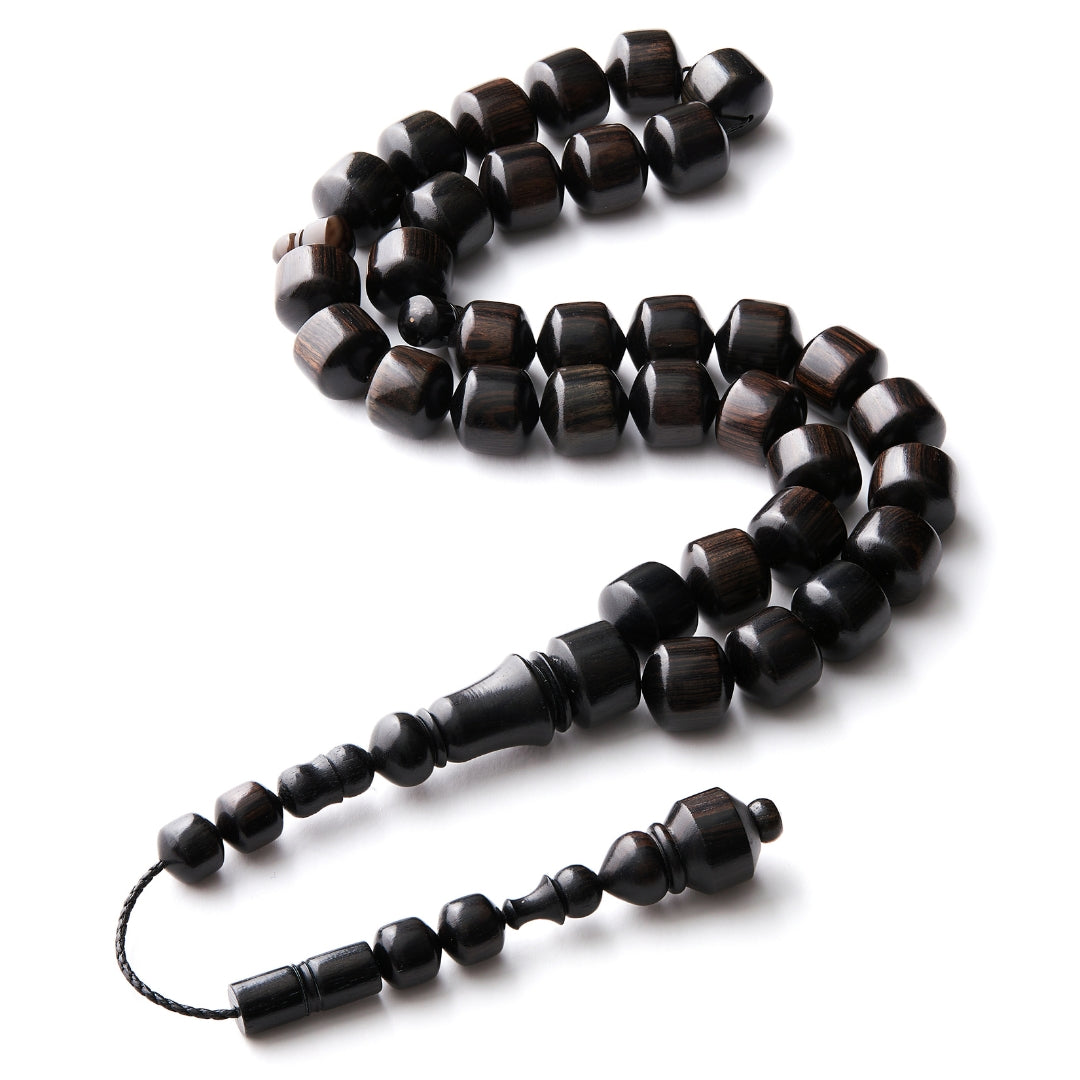Authentic Ebony Tasbih Misbaha (Islamic Dhikr) Basmala Beads