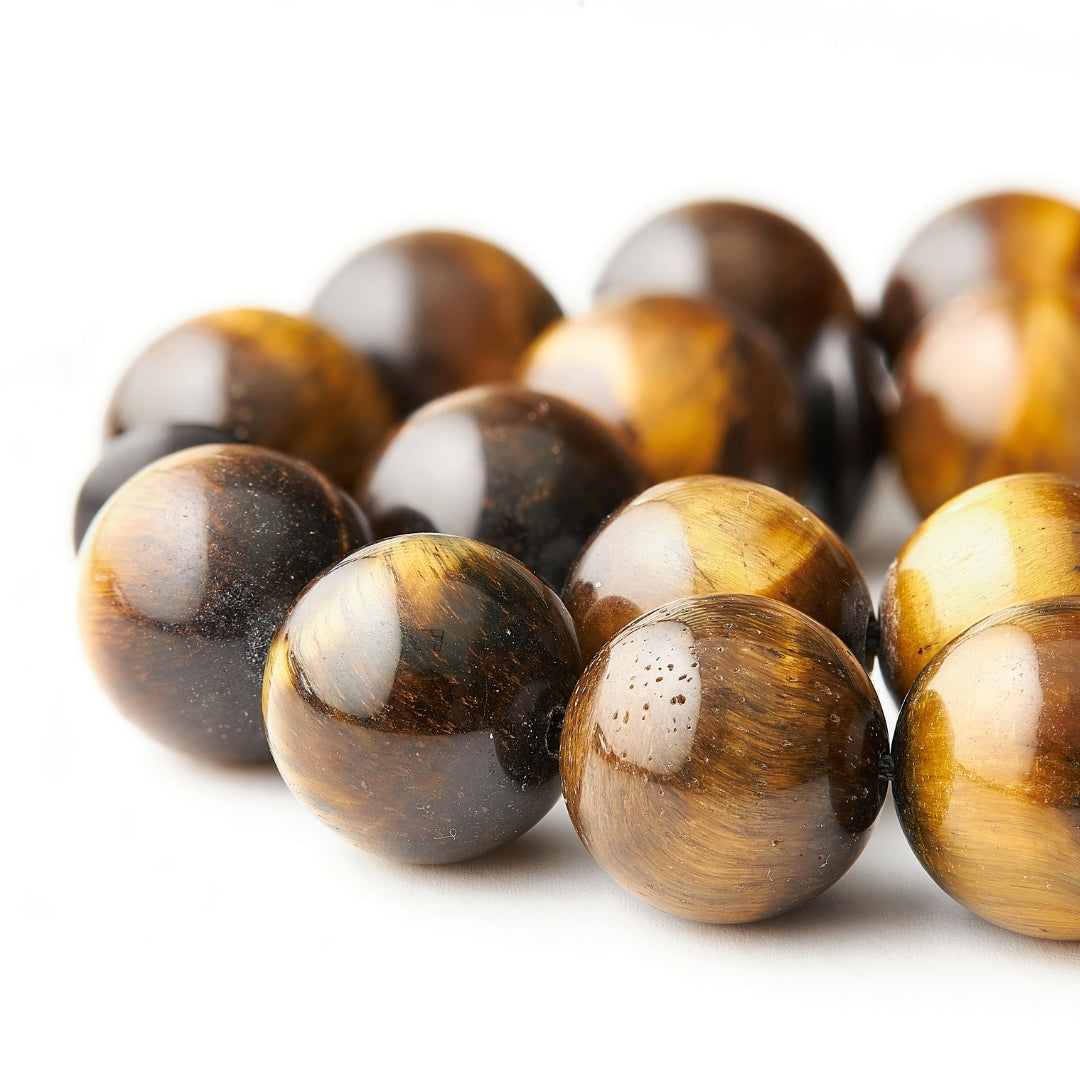 The Courage Misbaha: Tiger's Eye and Ebony - 33 Beads, 12mm (Limited Edition)