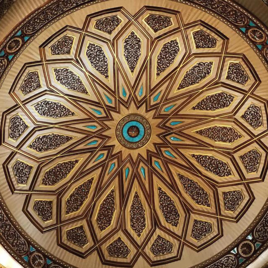 The One-Million Misbaha: MEDINA DOMES EDITION - Amazonite, Lava & Ebony, 100 Beads - 8mm