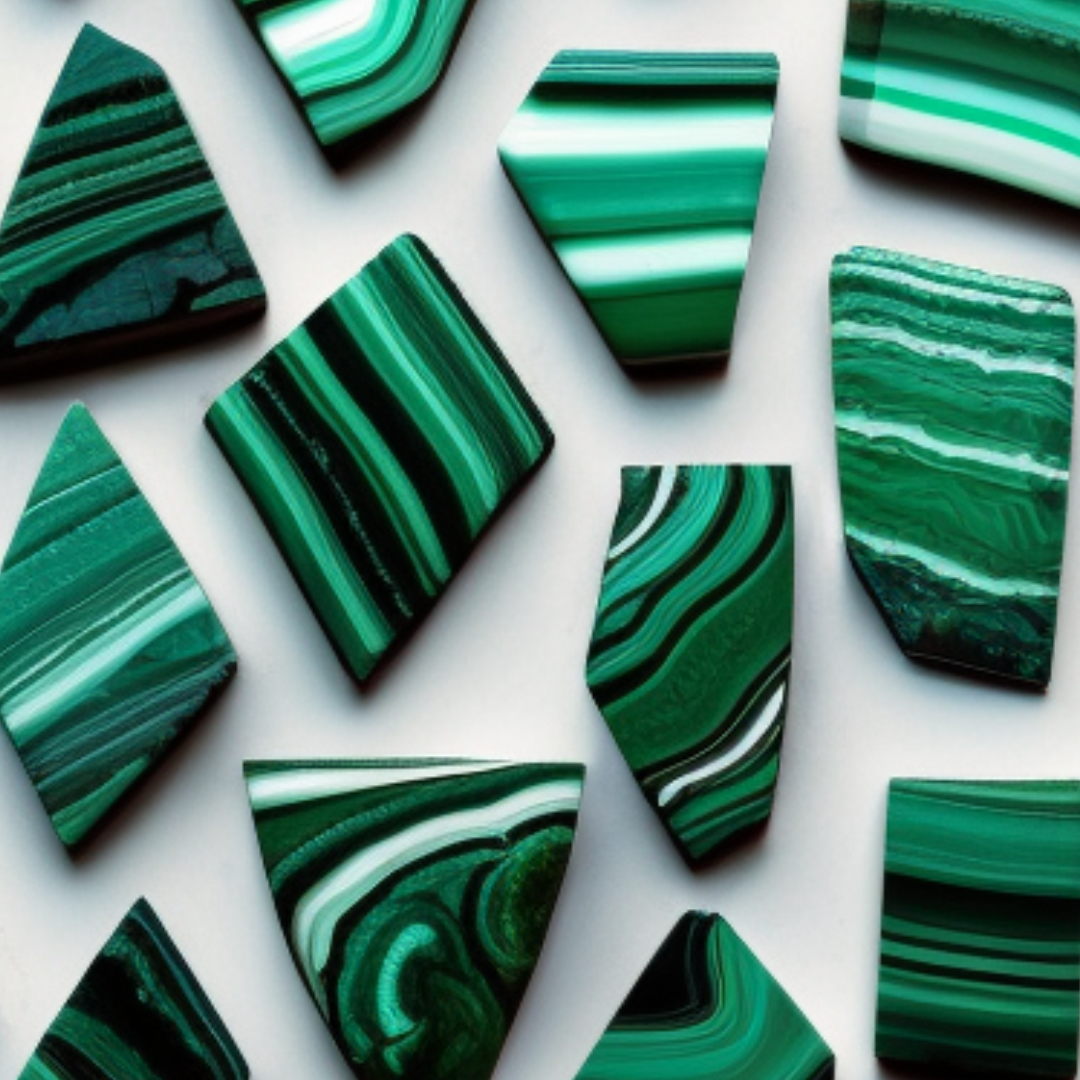 The Hadid Misbaha: Malachite, Hematite, and Dromedary - 99 Beads, 8mm