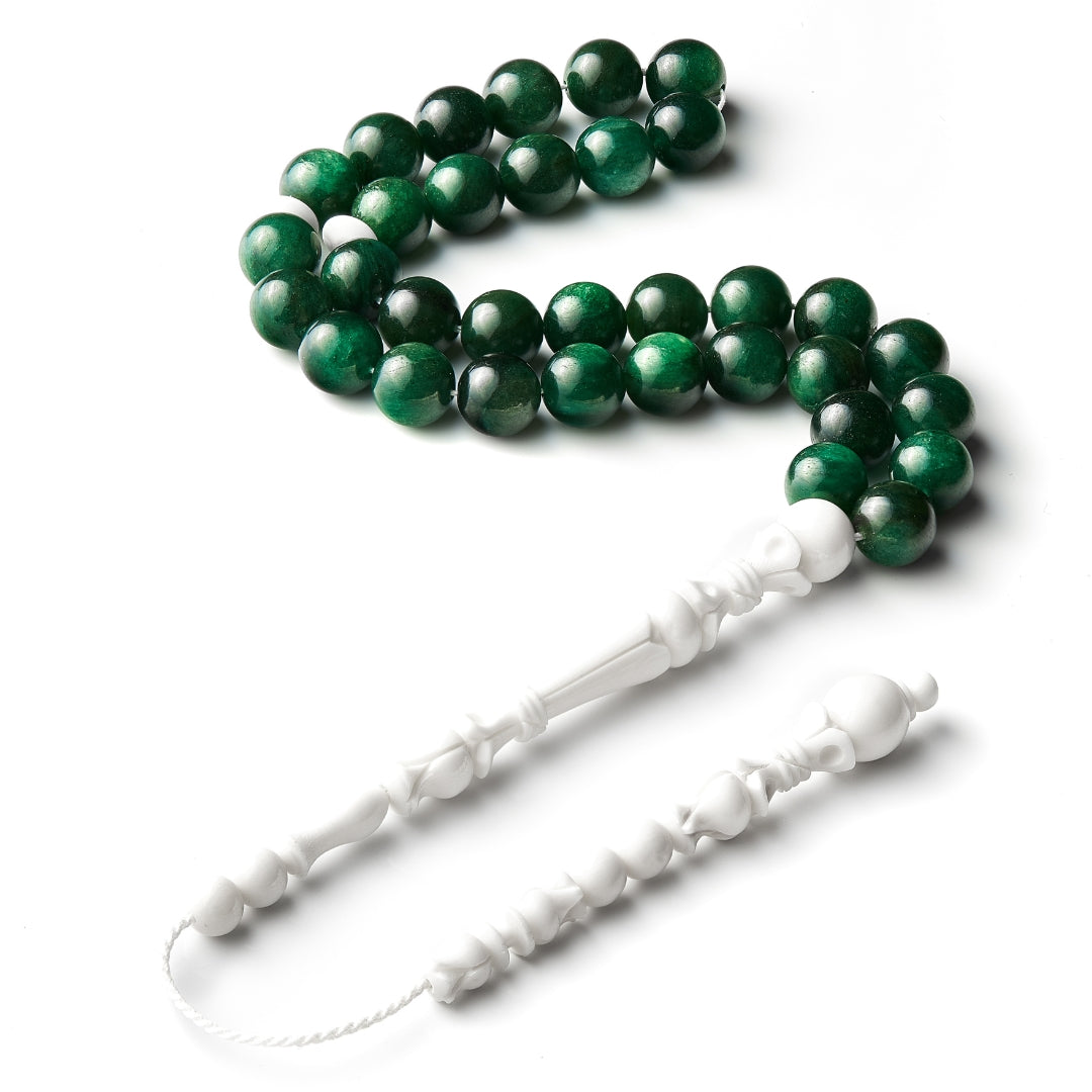 The Oasis Misbaha: Mica and Dromedary - 33 Beads, 10mm