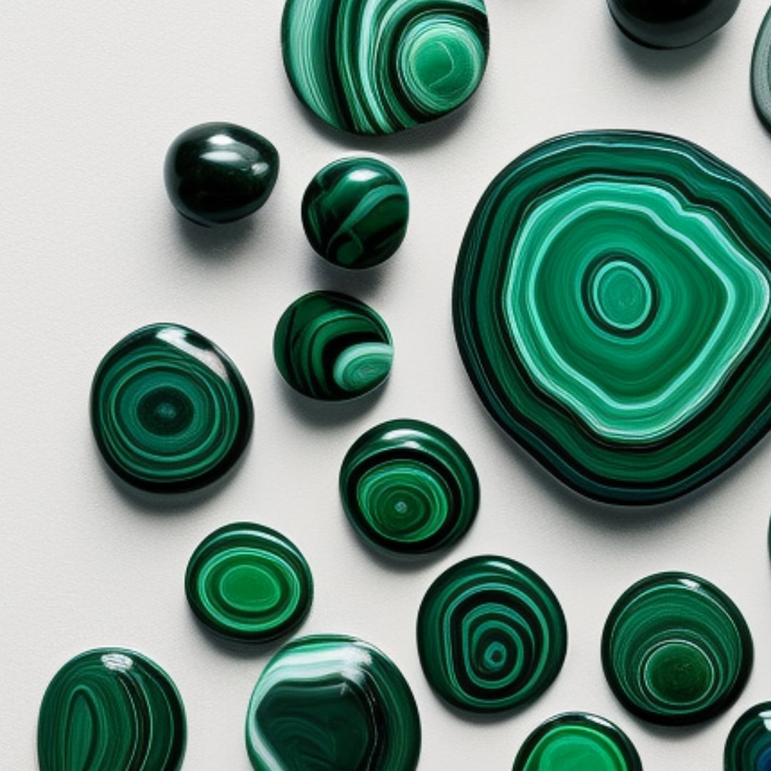 The Companion Misbaha Bracelet: Malachite, Oud and Lava - 99 Beads, 8mm