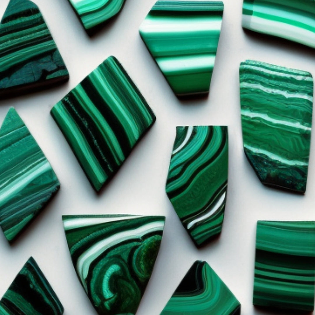 The One-Million Misbaha - Medina Edition - Malachite and Dromedary - 100 Beads, 8mm