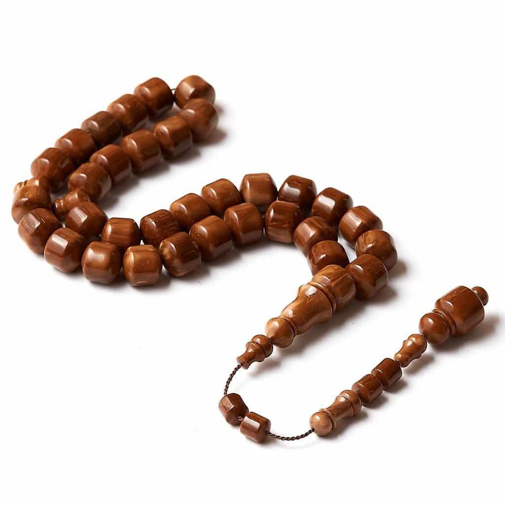 Connoisseur's Choice - Pomme Style - Kuk Seed - 33 Beads-Islamic Prayer Beads- Tasbih-Misbah-سبحة-مسبحة-BasmalaBeads-Basmala