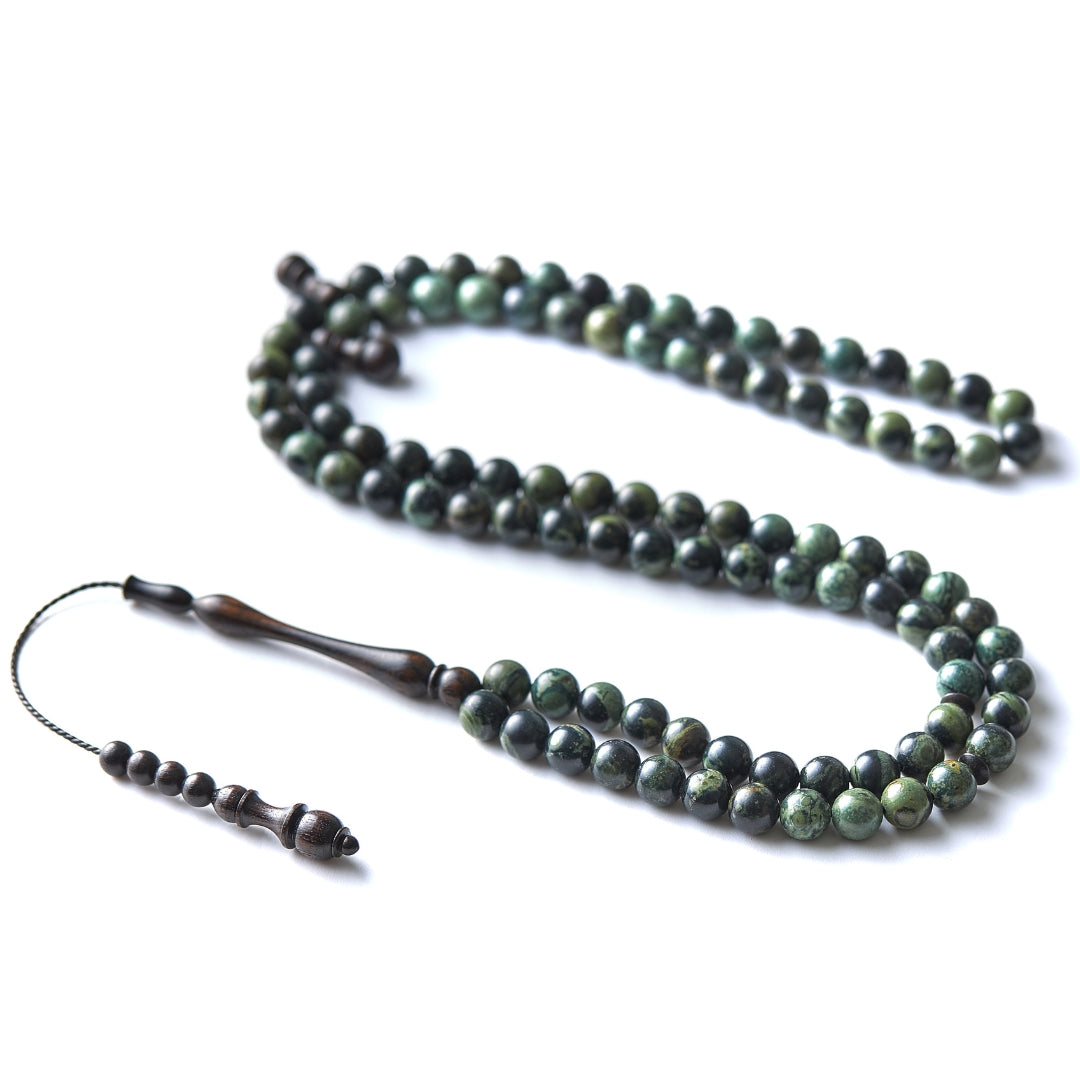 The Sorabe Misbaha: Kambaba and Ebony - 99 Beads, 8mm