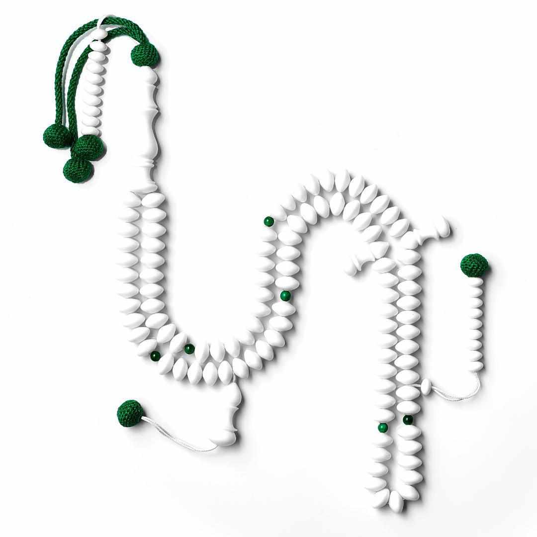 Magnificent Malachite Gemstones - Dignified Disks Collection - Limited Edition - 99 Beads-Islamic Prayer Beads- Tasbih-Misbah-سبحة-مسبحة-BasmalaBeads-Basmala