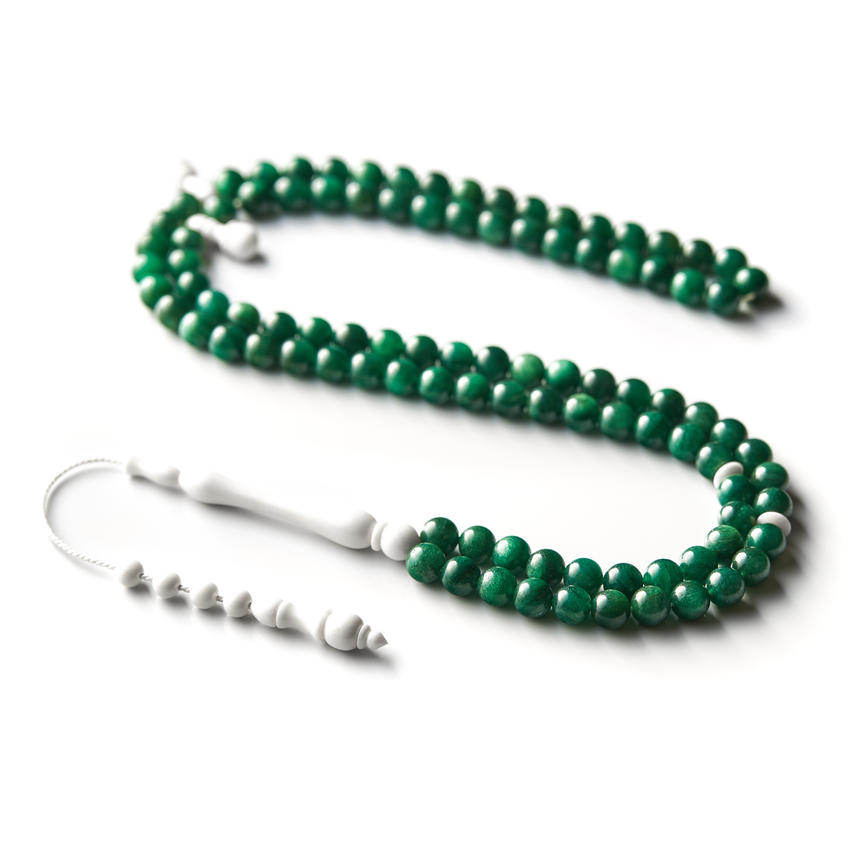 The Oasis Misbaha: Mica and Dromedary - 99 Beads, 8mm