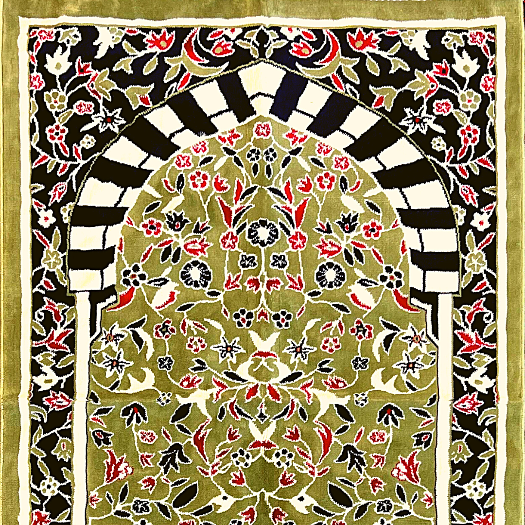 مسبحة حجر الملاكيت البديع وخشب الكوك وخشب الأبنوس - ٩٩ خرزة