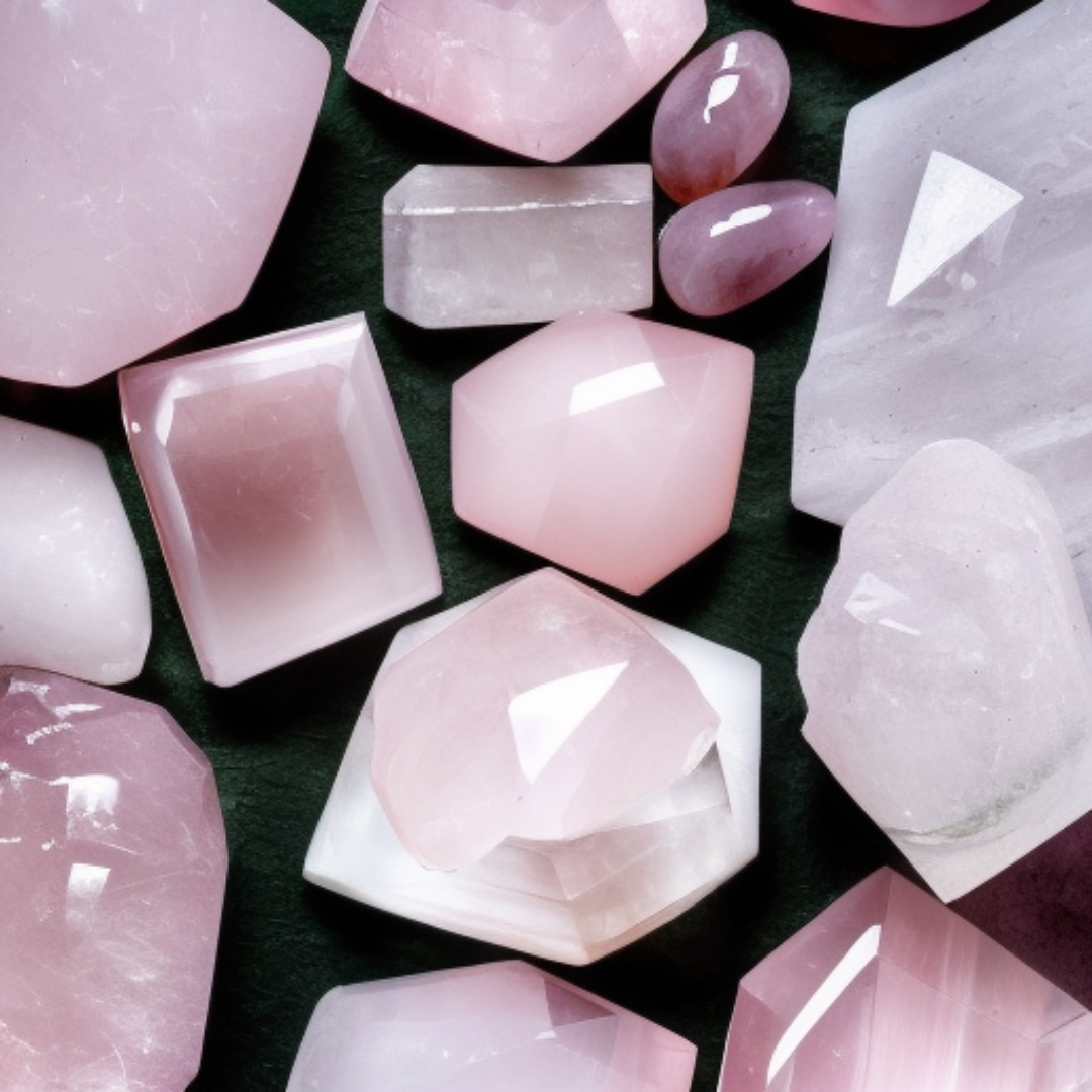 Rose best sale quartz beads