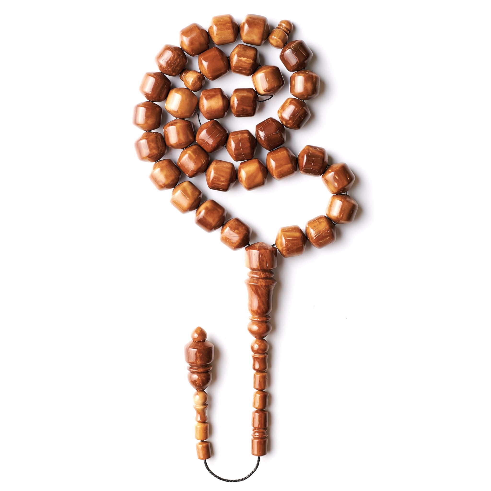 The Connoisseur Misbaha: Kuk Nut (Pomme Edition), 33 Beads, 13mm