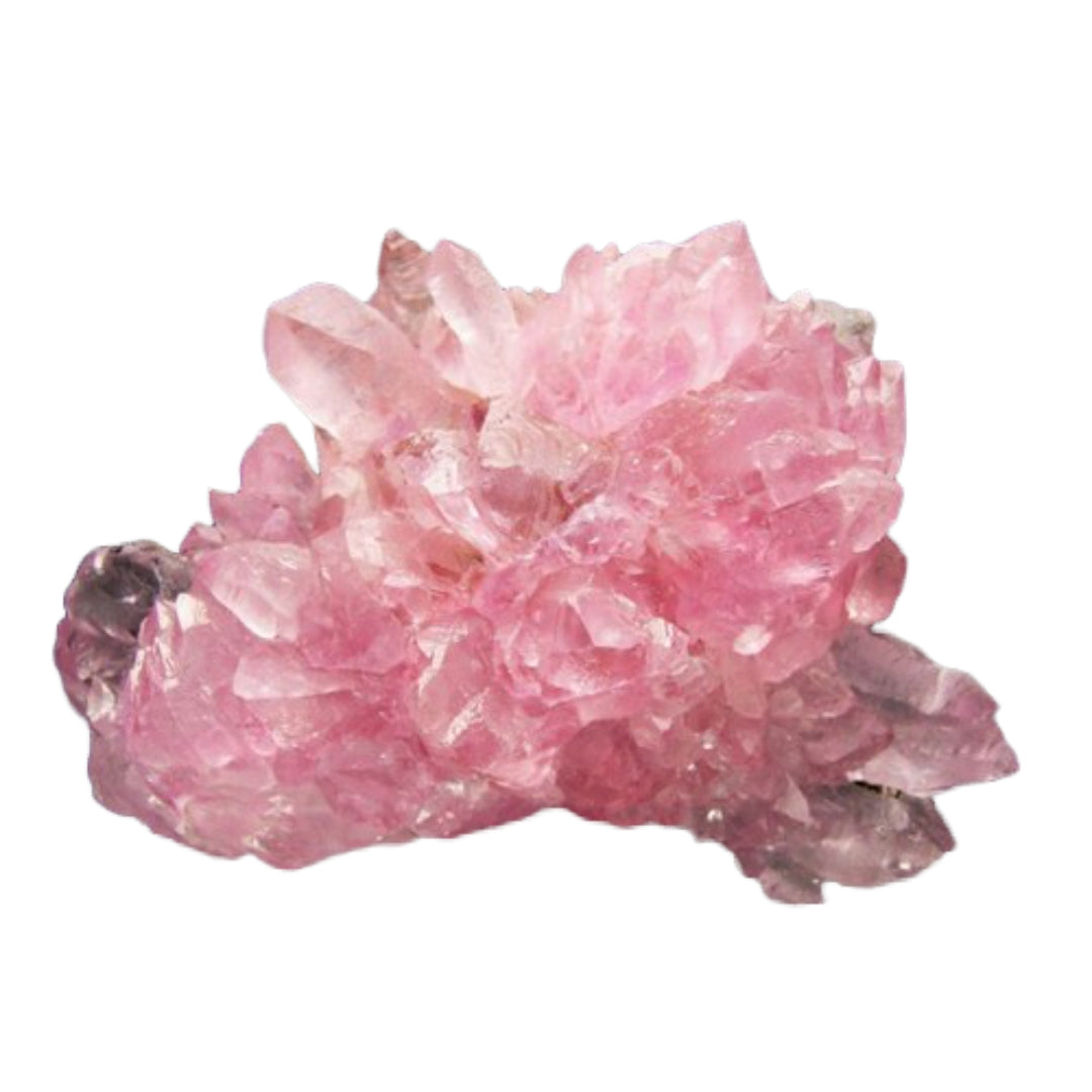 مسبحة حجر الكوارتز الوردي الرقيق (شرابة فاخرة) - ١٠٠ خرزة  - ٦ ملم