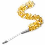 Voyager (LIMITED) - Citrine Gemstone (Unisex) Misbaha Bracelet, 33 Beads