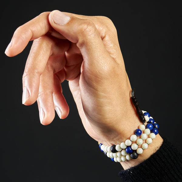 Traveller - Fragrance Diffuser Edition - Lapis Lazuli - (Unisex) Misbaha Bracelet, 99 Beads