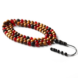 Confident III (Fragrance Diffuser) - Red Aqeeq & Oud Misbaha Bracelet, 99 Beads