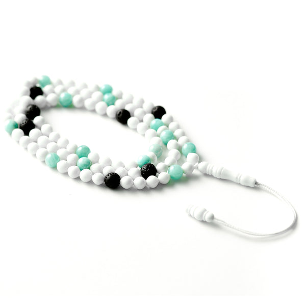 Oceana (Fragrance Diffuser) - Amazonite & Dromedary Misbaha Bracelet, 99 Beads