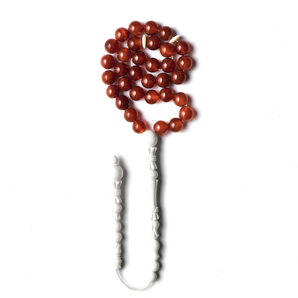 Beloved - Aqeeq Misbaha, 33 Beads (10 mm)