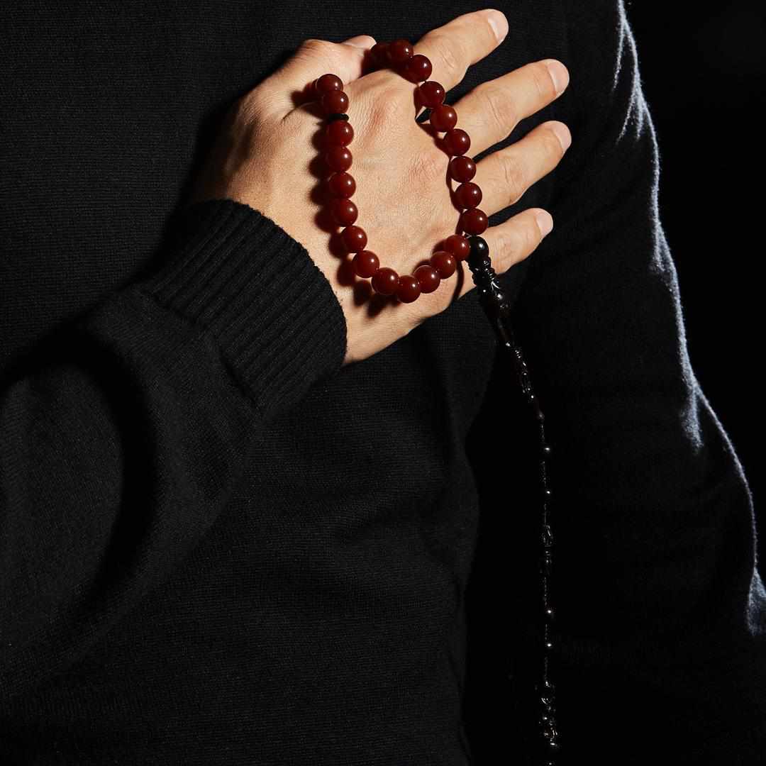 Beloved Aqeeq Stones - 33 Blessings Collection - Limited Edition - 33 beads-Islamic Prayer Beads- Tasbih-Misbah-سبحة-مسبحة-BasmalaBeads-Basmala