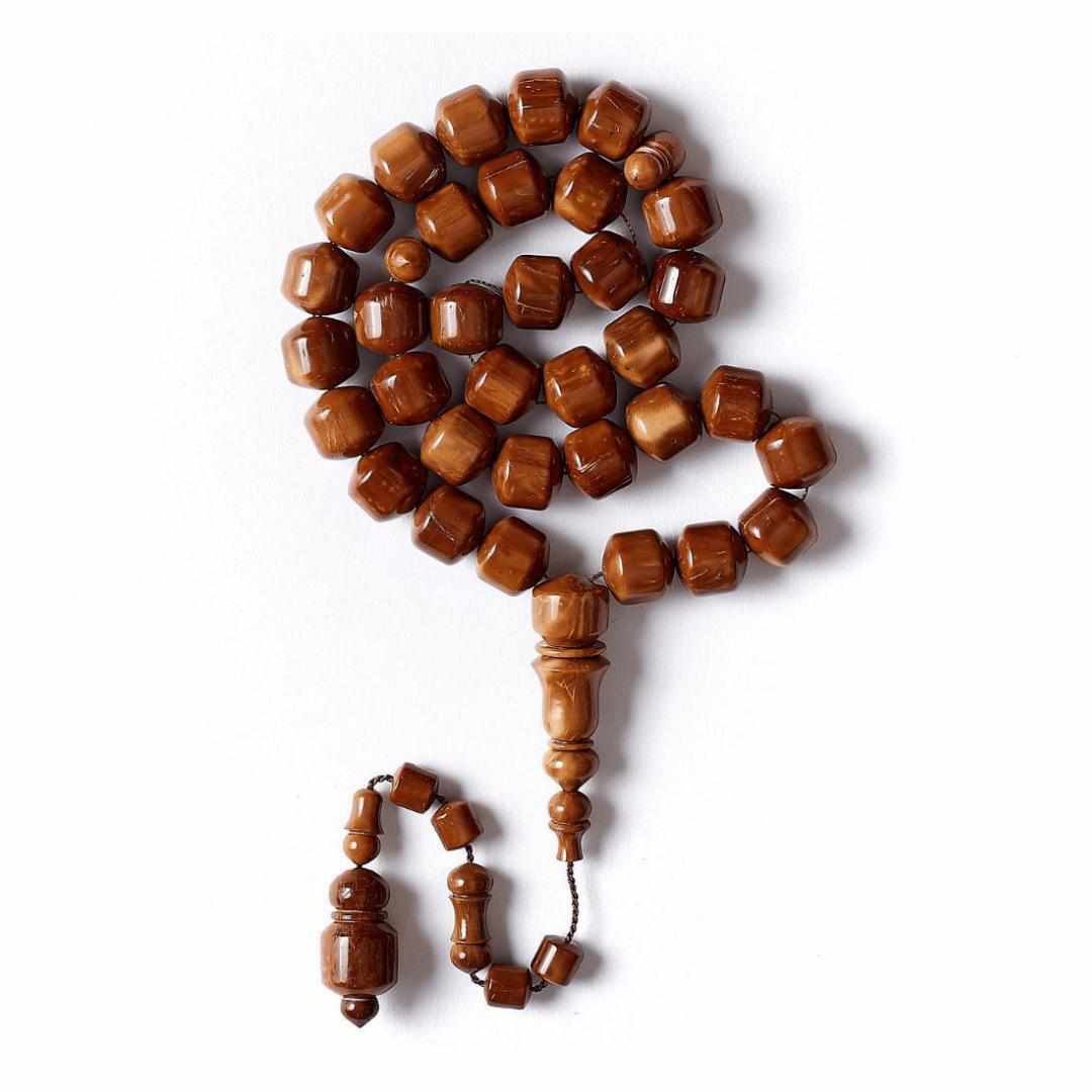 Connoisseur's Choice - Pomme Style - Kuk Seed - 33 Beads-Islamic Prayer Beads- Tasbih-Misbah-سبحة-مسبحة-BasmalaBeads-Basmala