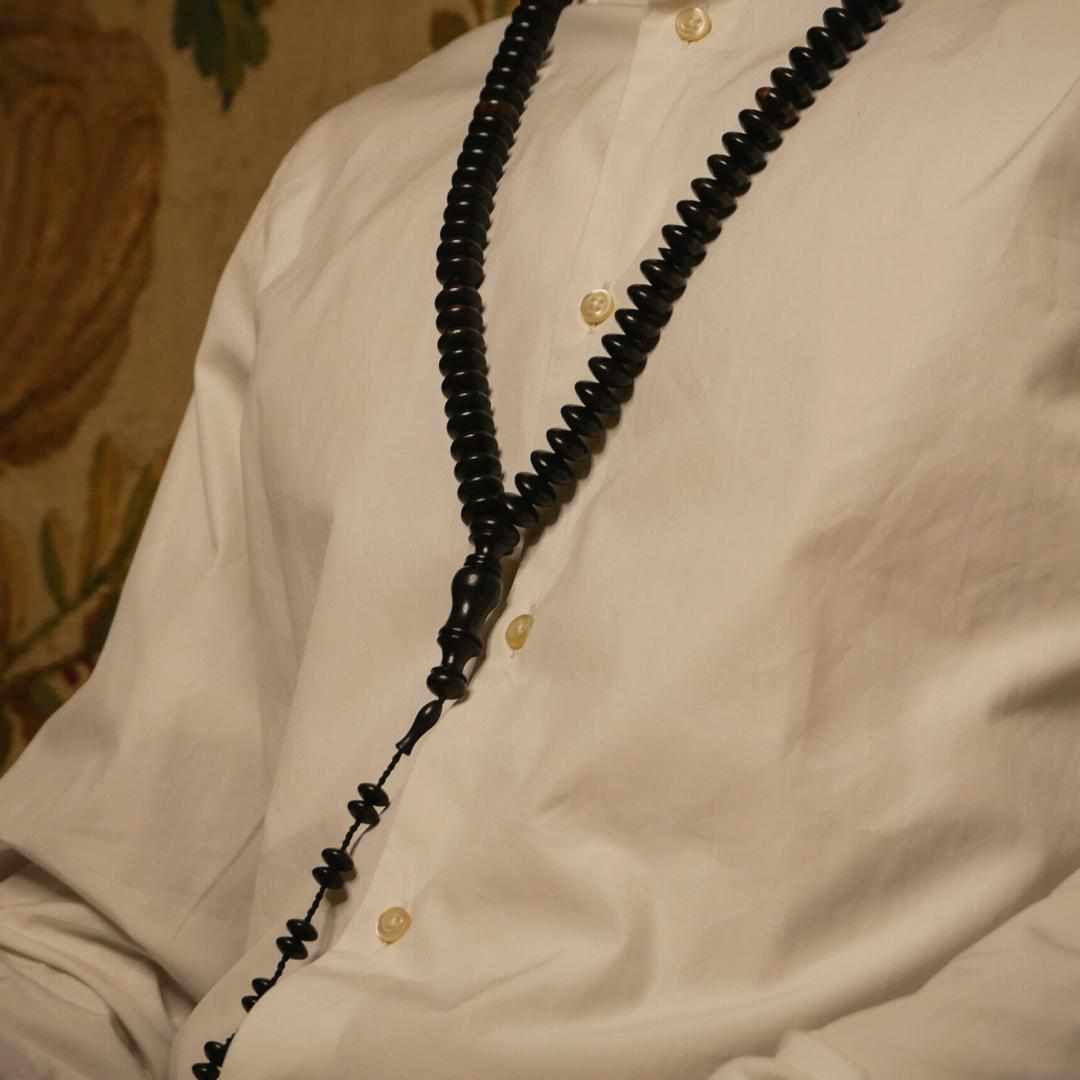 Exotic Ebony Wood - Dignified Disks Collection - Limited Edition - 99 Beads-Islamic Prayer Beads- Tasbih-Misbah-سبحة-مسبحة-BasmalaBeads-Basmala