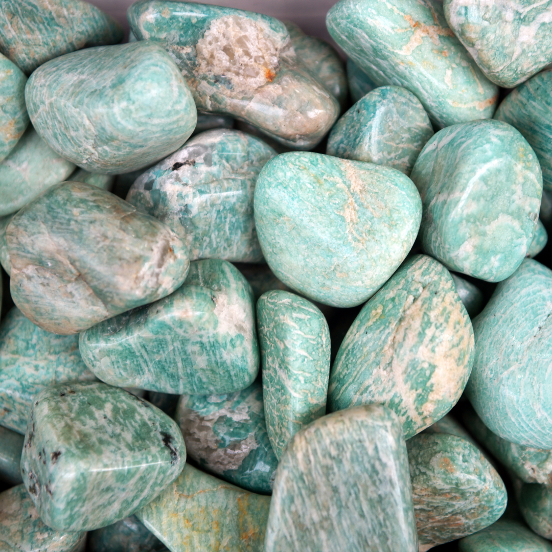 مسبحة حجر الامازونايت الأخضر - ٩٩ خرزة 